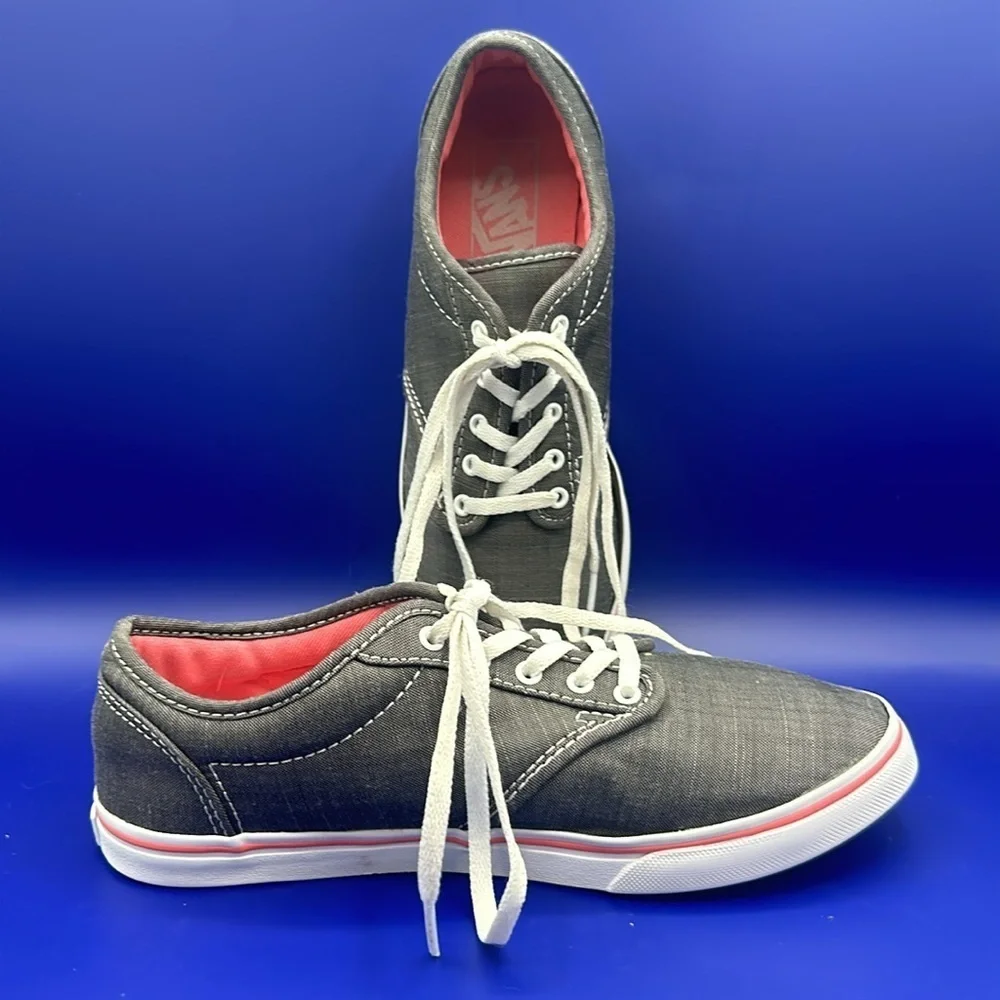 Vans Off The Wall Gray Low Top Shoes Sneakers Women's Size 7